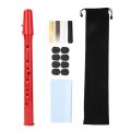 8- Hole Mini Pocket Saxophone Lightweight Portable Saxophone with 4 Reeds Finger Charts Mini Saxophone Instrument for Beginners. 