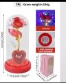 FLORECORD Beauty and The Beast Rose Gift Enchanted Colorful Led Flower Galaxy Rose Light in Glass Dome, Unique Crystal Gifts for , Valentine's Day, Mother's Day, Anniversary, Girl’s Birthday. 