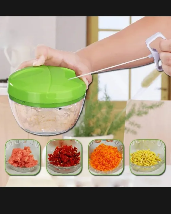 preferred caterers — Images High Quality Grahic 3 BLADES MANUAL CHOPPER 500 ML — MANUAL CHOPPER FOR KITCHEN | Daraz.pk