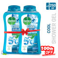 Buy 2 Get 100tk Off - Dettol Cool upto 5°C Cooler Bodywash with 12Hour Long Lasting Odour Protection 250ml. 