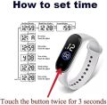 Silicon New Fashion Touch LED Sports Watch Waterproof. 