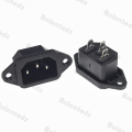 Bolantedz 3/5/10pcs/lot IEC 320 C14 3Pins Male Plug Panel Power Inlet Sockets Connectors AC 250V 10A.