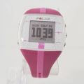 (L). Polar FT4 Digital Watch Unisex Brown, pink , gray Tone New Battery. 