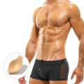 Men's Swim Trunks Beach Pants Surfing Bathing Suit Surfboard  Mesh Transparent Swimwear Pad Push-up Swimming Swimsuits. 