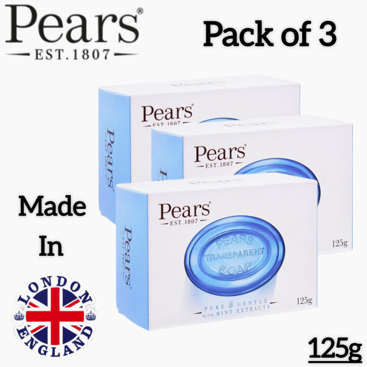 Pears Pure & Gentle Transparent Natural Soap Bar - Iceland