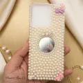 Realme Note 50 | Realme C53 | Realme C51 Case | Pearls Mirror Case | Trending Girly Case in Town | Mostly used by Gen Z Girls | Backcovers Special Edition. 