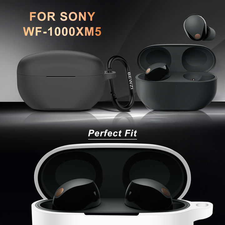 For%20%20WF-1000XM5%20Case%20Cover%20Smooth%20Surface%20Comfortable%20Soft%20Silicone%20Vogue%20Simple%20Style%20WF%201000xm5%20%20Protective%20Case%20with%20Hook%20-%20Image%202
