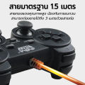 Wireless gamepad for PC for PC, dual shock joypad wireless controller joystick. 