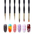 LINMANDA Nail Art Brushes 3Pcs Nail Brush Set with Gel Polish Pens and Liner Brush for Home and Professional Salon Use. 