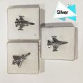 D Wise Aircraft Lapel Pin Brooch Airplane Pin Golden And Silver. 