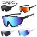 OMEKOL BRAND New Cycling Glasses Men Women UV400 Sun Glasses Fishing Goggles Outdoor Baseball Sunglasses Softball Sport Eyewear.