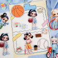 Etori Life Cute Girl Series Daily Stickers Multi-Scene Q Version Doll Journal Decoration Pet Stickers for Laptop, Phone Case, Suitcase, Photo Album, Children's  Paper Bag, Room Decoration, Scrapbooking Supplies, Pencil Case, DIY Crafts, Stamp Album, St.... 