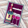 Sneaking a Kiss Bottle Stitched Love Cutting Dies Flower Valentine's Day Stamp Or Die Set For DIY Scrapbooking Card Making Craft. 