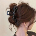 13cm Acrylic Ribbon Bow Hair Claws Crab Hair Clips Glossy Barrettes Headwear Hairpins Shark Ponytail For Women Hair Accessories. 