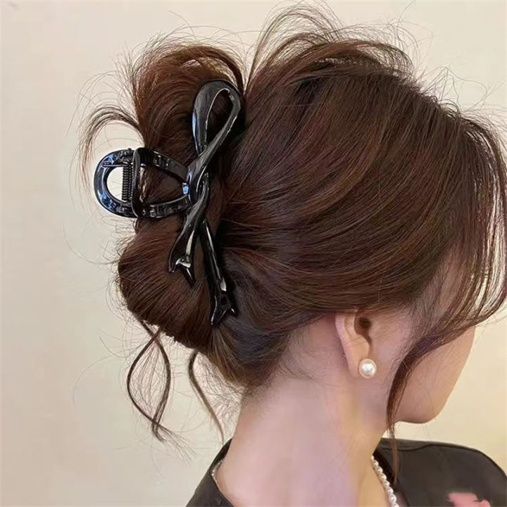 13cm%20Acrylic%20Ribbon%20Bow%20Hair%20Claws%20Crab%20Hair%20Clips%20Glossy%20Barrettes%20Headwear%20Hairpins%20Shark%20Ponytail%20For%20Women%20Hair%20Accessories%20-%20Image%207