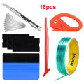 18/63pcs Car Wrapping Tools Kit Vinyl Wrap Tool Kit Cutting Window Film Tinting Tool Auto Foil Set Vinyl Tint Squeegee Scraper.