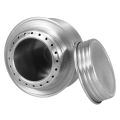 Camping Stove Portable Mini Aluminum Alloy Alcohol Stove with Lid Outdoor Camping Hiking Backpacking Cooking Stove.