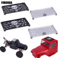Aluminum Roof Rack with Pulley Bearing for 1/8 1/10 Scale RC Car SCX10 TRX4 Capra Car Shell Decoration FJ40 Housing Accessories. 