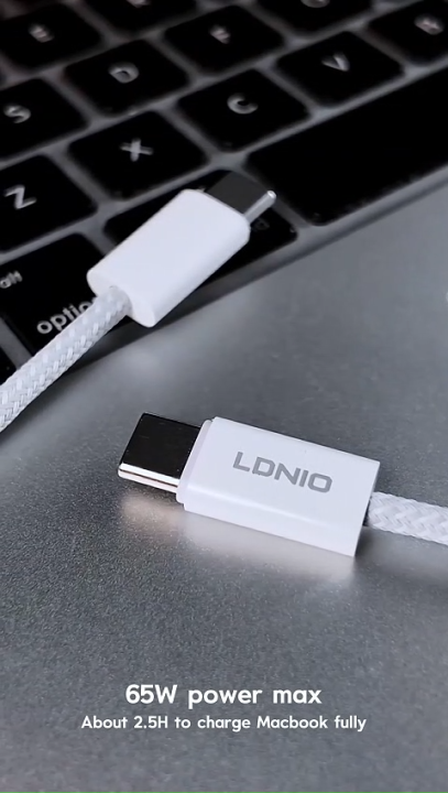 LDNIO 65W Fast Charging Cable, Type-C to Type-C Mobile Phone Charging Cable-1M