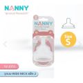 Bibelot nanny silicone nipple for baby bottle wide neck pack of 2 PCs size s ready to ship. 
