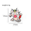 4 Pcs Cartoon Animal Brooch Fashion Red Blue Elf Ball Enamel Pin Wand Metal Badge Backpack Clothing Jewelry  for Friends. 
