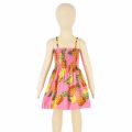 New Girls Floral Strappy Sundress Summer Elegant Beach Dress Baby Toddler Fashionable Casual Party Dresses. 