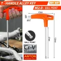 MYDIY-ANTON CRV 2 WAY T HANDLE ALLEY KEY HEX KEY & ALLEY KEY BALL POINT ALLEY KEY / Kunci Allen / 六角扳手. 