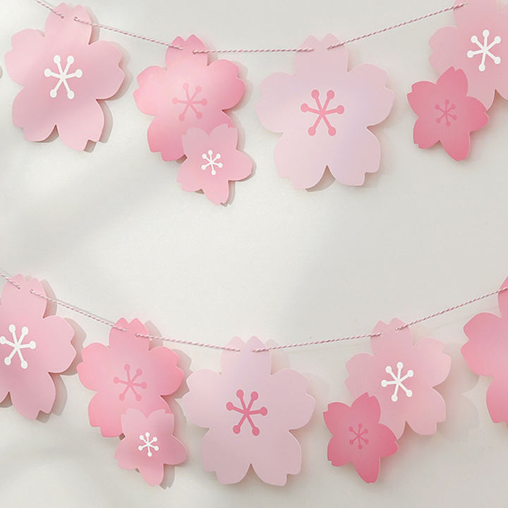 1PC%20Cherry%20Blossom%20Pink%20Flag%20Party%20Decoration%20Room%20Wall%20Layout%20-%20Image%203