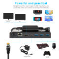 Steam Deck Docking Station TV Base Stand Hub Holder Dock USB C to RJ45 Ethernet 4K 60HZ HDMI-compatible Steam Deck Dock Console. 
