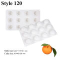 SHENHONG Fruits Mousse Cake Molds Orange Pear Mango Strawberry Durian Design Silicone Cake Moulds Dessert Decorating Tools.