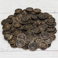 20/50/100pcs Retro Pirate Coin Party Supplies  Kids Favor Birthday Toys Halloween Decor Fake Treasure Plastic Game Coin. 