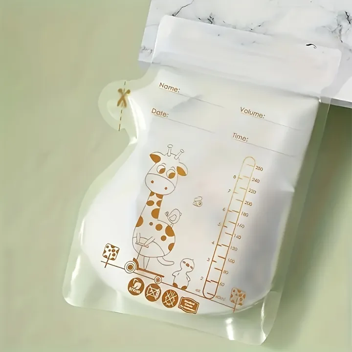 100/60/30pcs%20Pack,%208oz/250ml%20Breast%20Milk%20Storage%20Bags,%20Double-sealed%20Breastmilk%20Bag%20with%20Pour%20Spout%20for%20Breastfeeding%20-%20Image%206