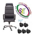 2"(5 pes Swivel 1set)chair Wheel(push-10mm) universal plastic pu super Quality All types of office computer chairs and boss chairs wheels heavy quality Will 360° degrees rotate .5 pes Weight Capacity -250kg. 