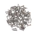 100 Pieces Iron Tuning Peg Tuner Mounting Heads Screws for Guitar Bass Ukulele Mandolin Musical Instrument Replacement Screws. 