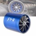 F1-z turbo supercharger Turbo 2-blade fan for air filter hose add oil-saving acceleration and install 100% genuine imported products (blue). 