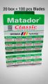 Matador Sharp Blade Original 100 Pc. 