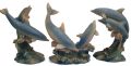 Porcelain Dolphin Miniature set. 