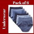 soft cotton fabric underware for mens pack of 6. 