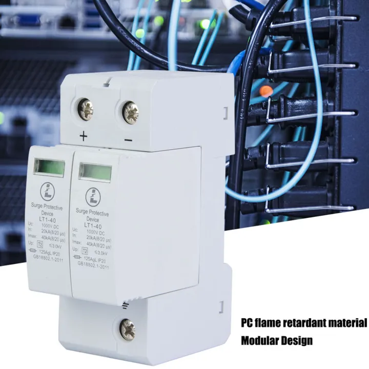 2P%2040KA%20Surge%20Protective%20Device%20DC%20Photovoltaic%20Lightning%20Tele%20Protector%20Low%20Voltage%20Arrester%201000V%20-%20Image%204