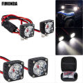 Super Bright LED Light Bar 21x21mm Square A-Pillar Lamp for 1/10 1/8 1/6 RC Crawlers Axial SCX6 Wraith TRX4 4WD.