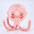 1 PC Folding Fan Multi-functional Stroller Handheld Mini Fan Portable USB Charging Octopus Stand Variable Styling With LED Light. 