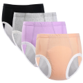4 Color Adult Pull-up Diapers Pants Washable Incontinence Cloth Diaper Elderly Leakproof Comfortable Pure Cotton Cloth Diaper. 