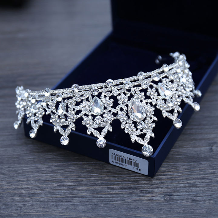 Wedding%20Hair%20Tiara%20Crystal%20Bridal%20Tiara%20Crown%20Silver%20Color%20Diadem%20Veil%20Tiaras%20Wedding%20Hair%20Accessories%20Headpieces%20Head%20Jewelry%20-%20Image%206