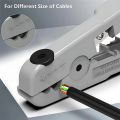 Wire Stripper Ethernet Cable Cutter Round Cable Cutting Tool Lan Cable Stripping for CAT7 CAT6 CAT5E CAT5 Round Wire. 