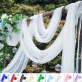 5/10M Organza Tulle Fabric Crystal Organza Roll, Sheer Shiny Fabric for Wedding Party Backdrop Decor  Wrapping DIY Crafts. 