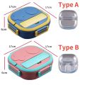 304 Portable Stainless Steel Lunch Box Thermos Food Container Bento Box for Baby Child Student School Outdoor Camping Picnic. 