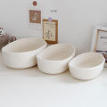 Desktop Storage Basket Toys Cosmetics Office Stationery Storage Box Hand Woven Cotton Thread Storage Basket Boat Shaped Basket.