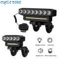5/8 LED Bicycle Front Light USB Rechargeable 130dB Cycling Bike Horn Easy to Install 6 Modes Bicycle Bell Light. 