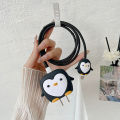 Cute IPhone Cable Protector Cover 18W 20W EU US Cartoon Charger Case Line Spiral Winder for IPhone 15 14 13 12 Pro Max. 