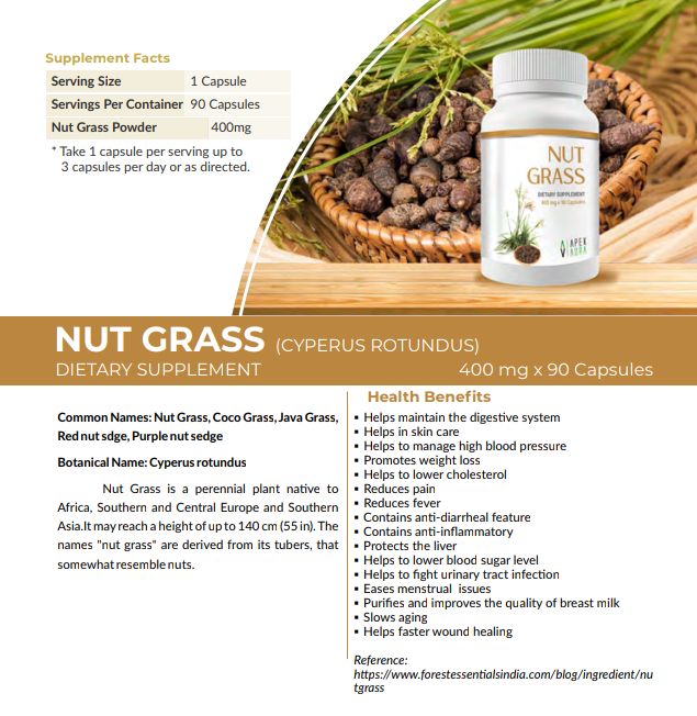 Nutgrass supplement (APEXAURA) | Daraz.lk